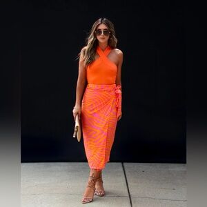 Vici dolls beach bound side tie skirt size XS